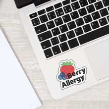 Load image into Gallery viewer, Berry Allergy Awareness Sticker – 2.5" Medical Alert Decal - Set of 12