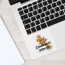 Load image into Gallery viewer, Cinnamon Allergy Awareness Sticker – 2.5" Medical Alert Decal - Set of 12