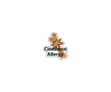 Load image into Gallery viewer, Cinnamon Allergy Awareness Sticker – 2.5" Medical Alert Decal - Set of 12