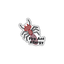 Load image into Gallery viewer, Fire Ant Allergy Awareness Sticker – 2.5" Medical Alert Decal - Set of 12