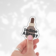Load image into Gallery viewer, Iodine Allergy Awareness Sticker – 2.5" Medical Alert Decal - Set of 12