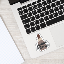 Load image into Gallery viewer, Iodine Allergy Awareness Sticker – 2.5" Medical Alert Decal - Set of 12