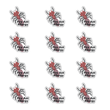 Load image into Gallery viewer, Fire Ant Allergy Awareness Sticker – 2.5" Medical Alert Decal - Set of 12
