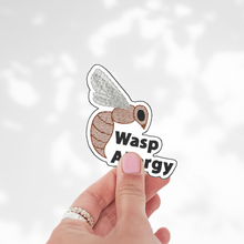 Load image into Gallery viewer, Wasp Allergy Sticker – 2.5" Medical Alert Decal - Set of 12