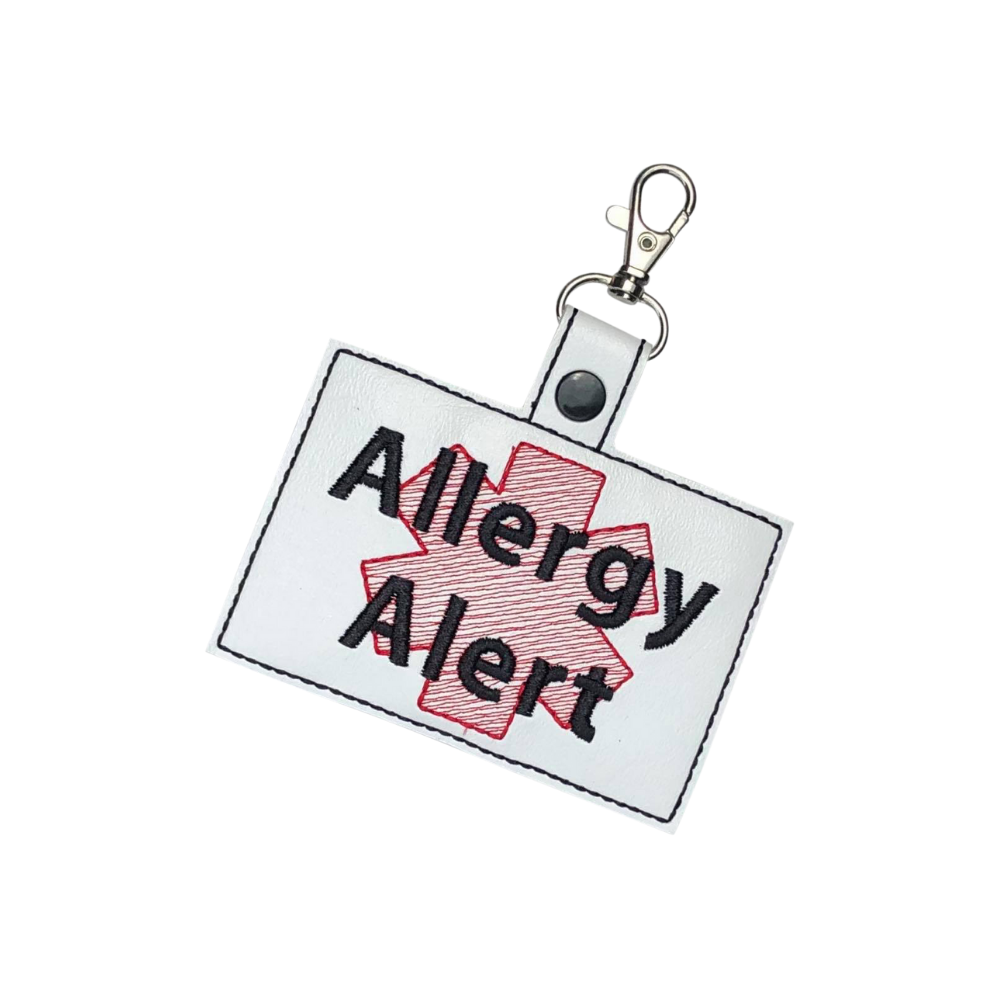 Allergy Alert Bag Tag, Versatile Allergy Keychain, Durable Medical Alert Accessory