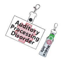 Load image into Gallery viewer, Auditory Processing Disorder Bag Tag

