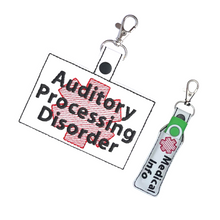 Load image into Gallery viewer, Auditory Processing Disorder Bag Tag