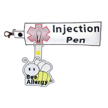 Load image into Gallery viewer, Bee Allergy Bag Tag