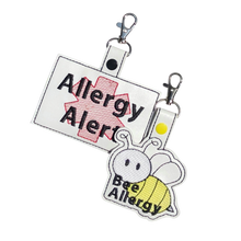 Load image into Gallery viewer, Bee Allergy Bag Tag