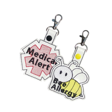 Load image into Gallery viewer, Bee Allergy Bag Tag