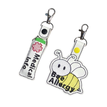 Load image into Gallery viewer, Bee Allergy Bag Tag