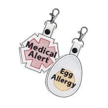Load image into Gallery viewer, Egg Allergy Bag Tag - Boiled
