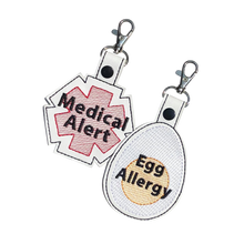 Load image into Gallery viewer, Egg Allergy Bag Tag - Boiled