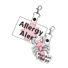 Load image into Gallery viewer, Fire Ant Allergy Bag Tag