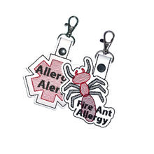 Load image into Gallery viewer, Fire Ant Allergy Bag Tag