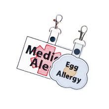 Load image into Gallery viewer, Egg Allergy Bag Tag - Fried