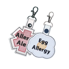 Load image into Gallery viewer, Egg Allergy Bag Tag - Fried
