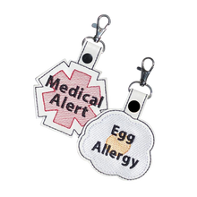 Load image into Gallery viewer, Egg Allergy Bag Tag - Fried