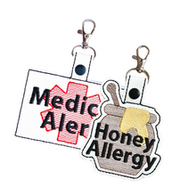 Load image into Gallery viewer, Honey Allergy Bag Tag