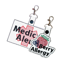 Load image into Gallery viewer, Berry Allergy Bag Tag