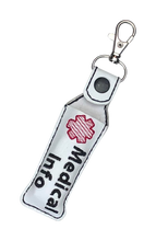 Load image into Gallery viewer, Medical Information USB Holder Bag Tag