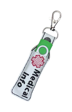 Load image into Gallery viewer, Medical Information USB Holder Bag Tag