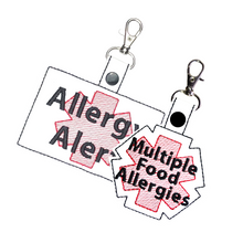 Load image into Gallery viewer, Multiple Food Allergy Bag Tag