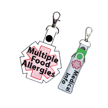 Load image into Gallery viewer, Multiple Food Allergy Bag Tag
