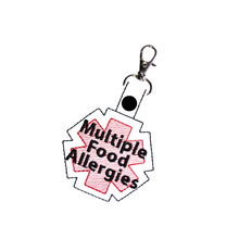 Load image into Gallery viewer, Multiple Food Allergy Bag Tag