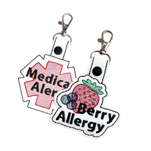 Load image into Gallery viewer, Berry Allergy Bag Tag