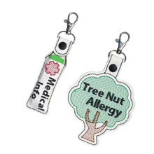 Load image into Gallery viewer, Tree Nut Allergy Bag Tag