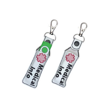 Load image into Gallery viewer, Medical Information USB Holder Bag Tag