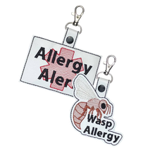 Load image into Gallery viewer, Wasp Allergy Bag Tag
