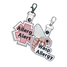 Load image into Gallery viewer, Wasp Allergy Bag Tag