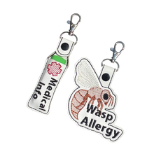 Load image into Gallery viewer, Wasp Allergy Bag Tag