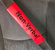 Load image into Gallery viewer, Seat Belt Sleeve, First Responder Alert, Medical Alert, Backpack Tag, Alert, Medical Alert, Kidoosh