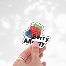 Load image into Gallery viewer, Berry Allergy Awareness Sticker – 2.5&quot; Medical Alert Decal - Set of 12
