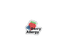 Load image into Gallery viewer, Berry Allergy Awareness Sticker – 2.5&quot; Medical Alert Decal - Set of 12
