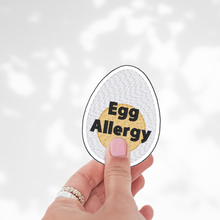 Load image into Gallery viewer, Egg  Allergy (Boiled) Awareness Sticker – 2.5&quot; Medical Alert Decal - Set of 12
