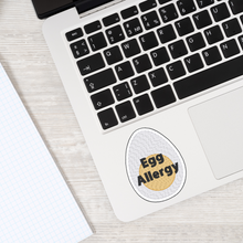 Load image into Gallery viewer, Egg  Allergy (Boiled) Awareness Sticker – 2.5&quot; Medical Alert Decal - Set of 12
