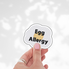 Load image into Gallery viewer, Egg  Allergy (Fried) Awareness Sticker – 2.5&quot; Medical Alert Decal - Set of 12
