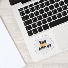 Load image into Gallery viewer, Egg  Allergy (Fried) Awareness Sticker – 2.5&quot; Medical Alert Decal - Set of 12
