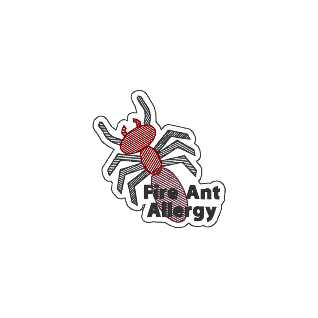 Fire Ant Allergy Awareness Sticker – 2.5