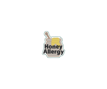 Load image into Gallery viewer, Honey Awareness Sticker – 2.5&quot; Medical Alert Decal - Set of 12
