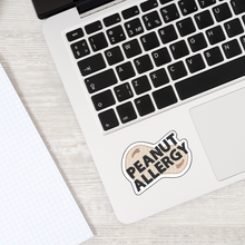 Load image into Gallery viewer, Peanut Allergy Sticker – 2.5&quot; Medical Alert Decal - Set of 12
