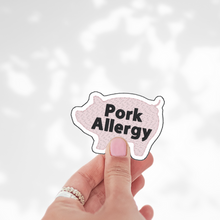 Load image into Gallery viewer, Pork Allergy Sticker – 2.5&quot; Medical Alert Decal - Set of 12
