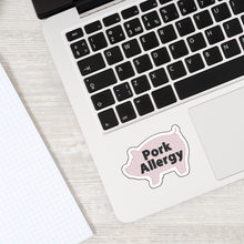 Load image into Gallery viewer, Pork Allergy Sticker – 2.5&quot; Medical Alert Decal - Set of 12
