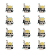 Load image into Gallery viewer, Honey Awareness Sticker – 2.5&quot; Medical Alert Decal - Set of 12
