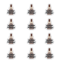 Load image into Gallery viewer, Iodine Allergy Awareness Sticker – 2.5&quot; Medical Alert Decal - Set of 12
