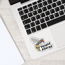 Load image into Gallery viewer, Vespid Allergy Sticker – 2.5&quot; Medical Alert Decal - Set of 12
